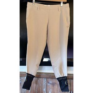 Vestrum Side Zip 46 Tan Breeches With Grenoble Grip Made In Italy NWOT
